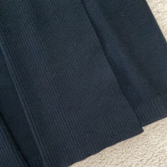 Splendid Black Shawl Collar Open Cardigan - Picture 7 of 9